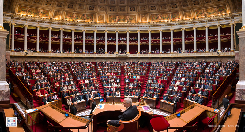 Assembleia nacional francesa — o «hemicycle»