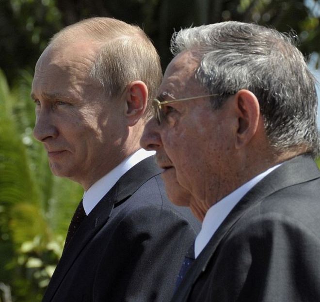 Putin e Castro